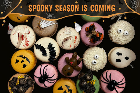 haloween macarons . 
