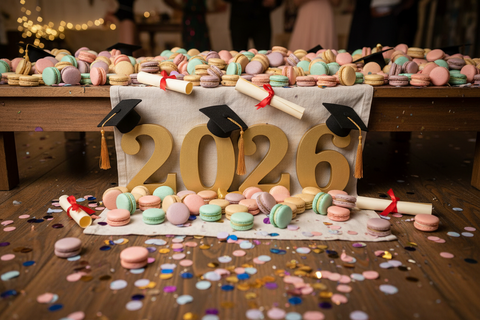 Celebrate graduation with handcrafted customized macarons for Class of 2026