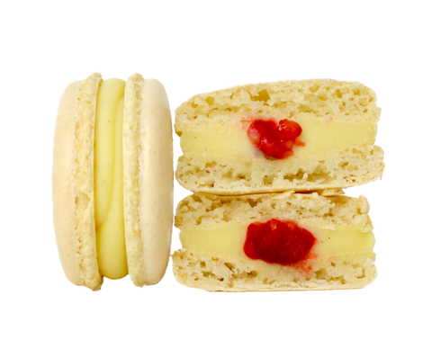 Vanilla with raspberry